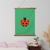 Ladybug Wandteppich Mit Holzrahmen (Schlafzimmer)