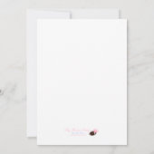 Ladybug, Warte auf die Ankunft unserer Ladybug! Einladung (Rückseite)