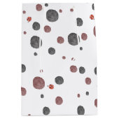 Ladybug Watercolor Dots Mittlere Geschenktüte (Vorderseite)