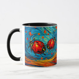 Ladybug Watercolor Tasse