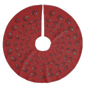 Ladybug Weihnachtsbaumrock Ladybird Holiday Deko Polyester Weihnachtsbaumdecke (Vorderseite)