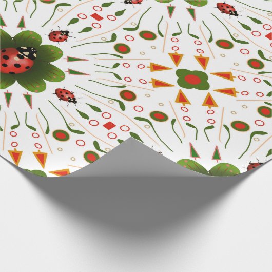 Ladybug Weihnachtspapier Geschenkpapier (Ecke)