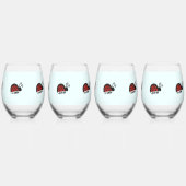 Ladybug Weinglas Ohne Stiel (Hinten)