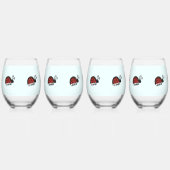 Ladybug Weinglas Ohne Stiel (Rechts)