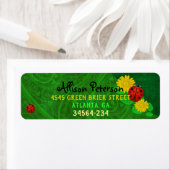 Ladybug Whimsey 3D Folk Art (Insitu)