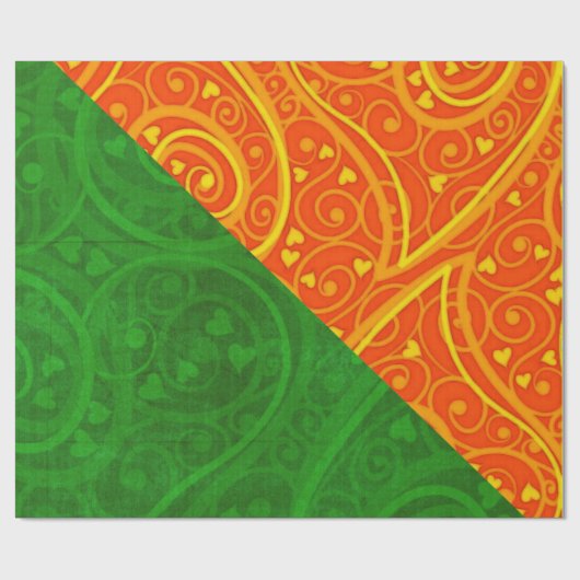 Ladybug Whimsey 3D Folk Art 2 Geschenkpapier (Flach)