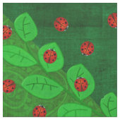 Ladybug Whimsey 3D Folk Art 3 Stoff (Nahaufnahme)