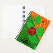 Ladybug Whimsey 3D Folk Art FÜGEN IHREN NAMEN HINZ Planer (Anzeige)