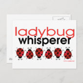 Ladybug Whisperer Postkarte (Vorne/Hinten)