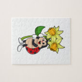 Ladybug with Flower Daffodil Puzzle (Horizontal)