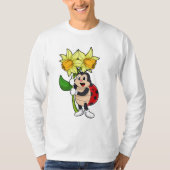 Ladybug with Flower Daffodil T-Shirt (Vorderseite)