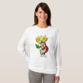 Ladybug with Flower Daffodil T-Shirt (Vorne ganz)