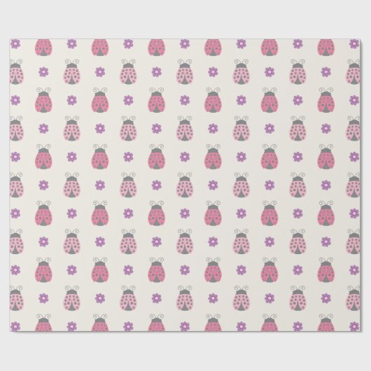 Ladybug Wrapping Paper Geschenkpapier (Flach)