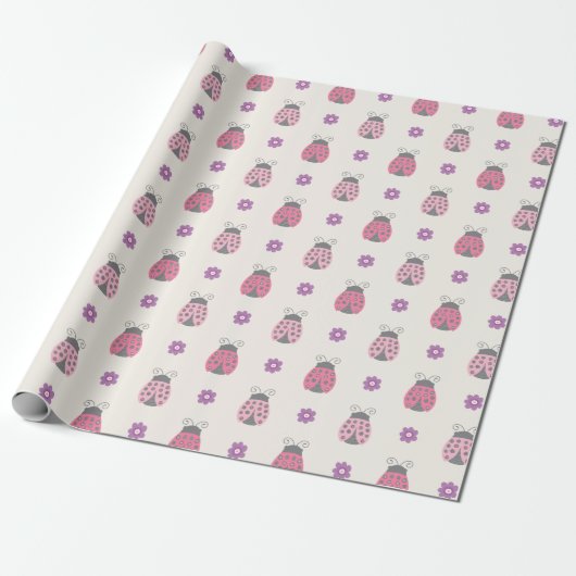 Ladybug Wrapping Paper Geschenkpapier (Ungerollt)