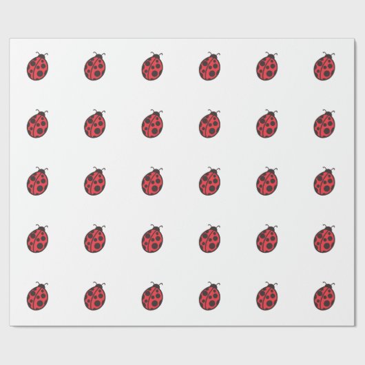 Ladybug Wrapping Paper Geschenkpapier (Flach)