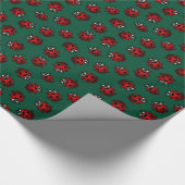 Ladybug Wrapping Paper Niedliche Ladybird Bug Pape Geschenkpapier (Ecke)