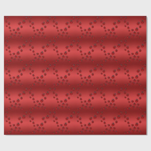 Ladybug Wrapping Paper Niedliche Ladybird Bug Pape Geschenkpapier (Flach)
