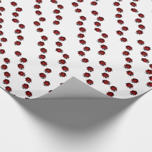 Ladybug Wrapping Paper Niedliche Ladybird Bug Pape Geschenkpapier (Ecke)