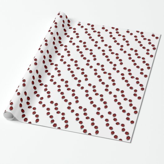 Ladybug Wrapping Paper Niedliche Ladybird Bug Pape Geschenkpapier (Ungerollt)