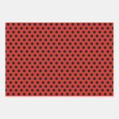 Ladybug Wrapping Paper Set 3 Geschenkpapier Set (Vorderseite 2)