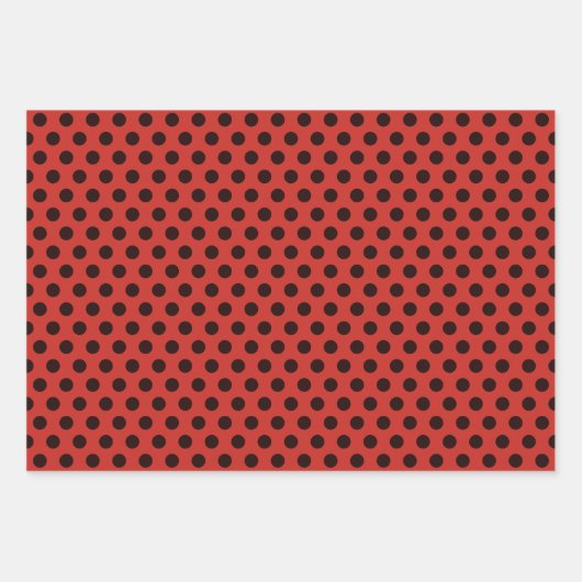 Ladybug Wrapping Paper Set 3 Geschenkpapier Set (Vorderseite 2)