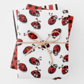 Ladybug Wrapping Paper Set 3 Geschenkpapier Set (Beispiel)