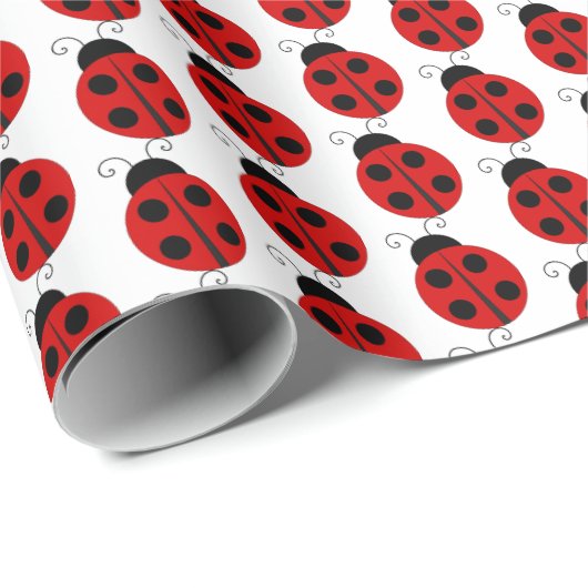 Ladybug Wrapping Paper Set Geschenkpapier (Rolleneckpunkt)