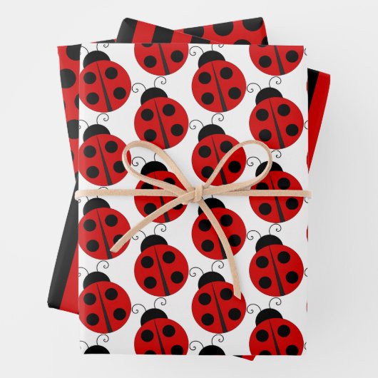 Ladybug Wrapping Paper Set Geschenkpapier Set (Beispiel)