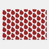 Ladybug Wrapping Paper Set Geschenkpapier Set (Vorderseite)