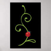 Ladybug zu Wein Poster (Vorne)