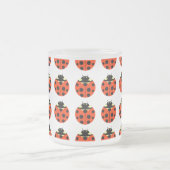 Ladybugemuster Mattglastasse (Mittel)