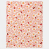 Ladybugs and Daisies Fleece Blanket (Vorderseite)