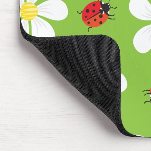 Ladybugs and Daisies Mousepad (Ecke)