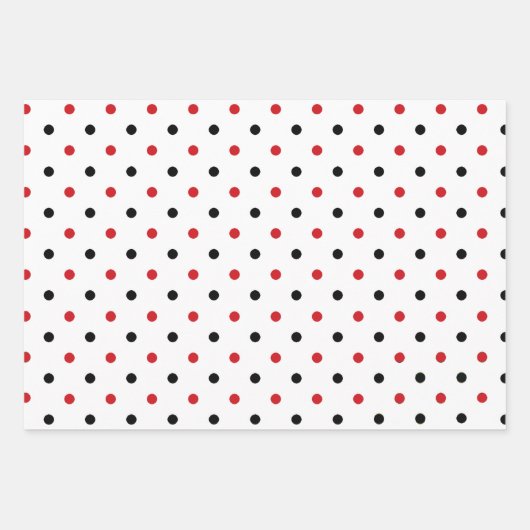 Ladybugs and Polka Dots Design Wrapping Paper She Geschenkpapier Set (Vorderseite 2)