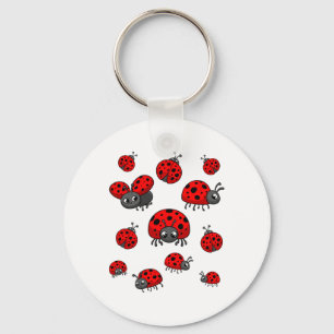 Ladybugs Art for Boy Girl Kid Kinderinsekt Ladyb Schlüsselanhänger