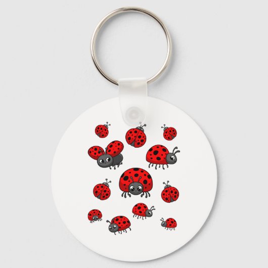 Ladybugs Art for Boy Girl Kid Kinderinsekt Ladyb Schlüsselanhänger (Vorderseite)