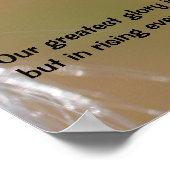 Ladybugs Attitude Inspiration Konfuzius Zitat Poster (Ecke)