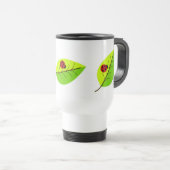 Ladybugs auf Blätter Tasse (VorderseiteRechts)