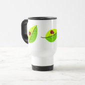 Ladybugs auf Blätter Tasse (Vorderseite Links)