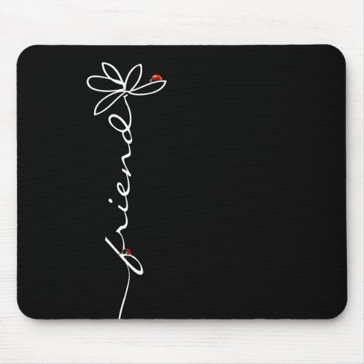 Ladybugs auf Doddle Daisy for Friend Mousepad (Vorne)