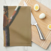 Ladybugs auf einen Drahtzaun zu küssen, Nah Geschirrtuch (Viertel Falte)