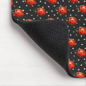 Ladybugs auf Polka Dots Mousepad (Ecke)