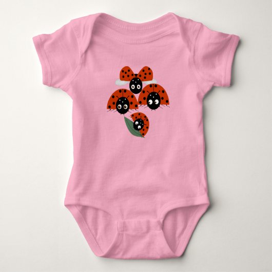 Ladybugs Baby Bodysuit Baby Strampler (Vorderseite)