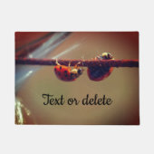 Ladybugs Balancing Nah Up Personalisiert Fußmatte (Vorderseite)