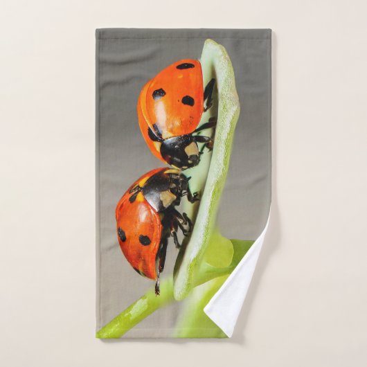 Ladybugs Beetles Badetuch Set (Handtuch)