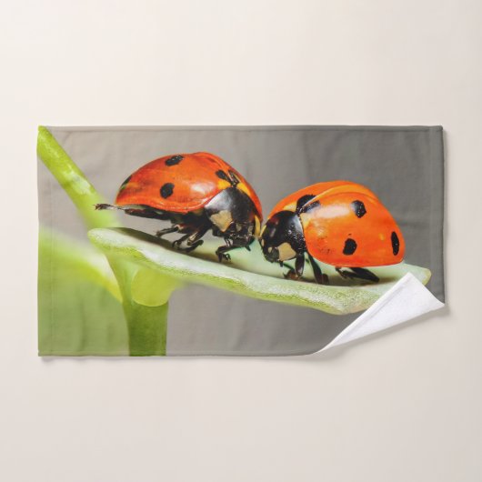Ladybugs Beetles Badetuch Set (Handtuch)