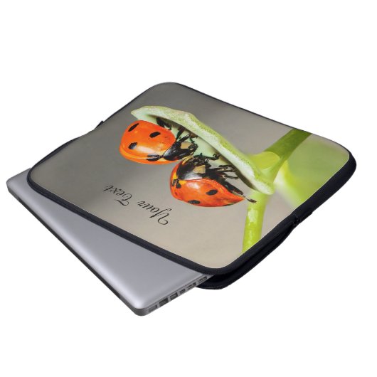Ladybugs Beetles Laptop Sleeve (Vorne Knopf)