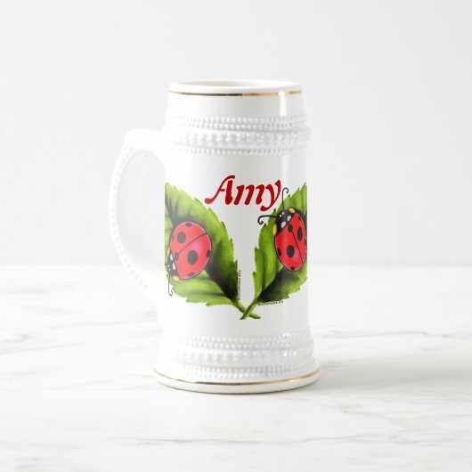 Ladybugs Bierglas (Vorderseite Links)