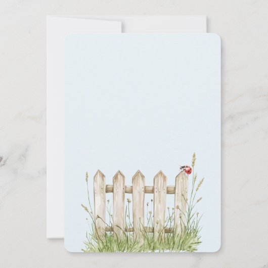 Ladybugs Birthday Einladung (Rückseite)