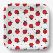 Ladybugs Birthday Party Pappteller (Vorderseite)